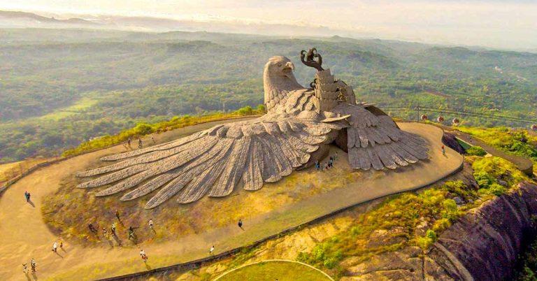 world-s-largest-bird-statue-where-ravan-cut-the-wings-of-jatayu