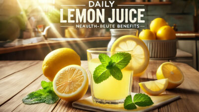 Daily lemon juice benefits